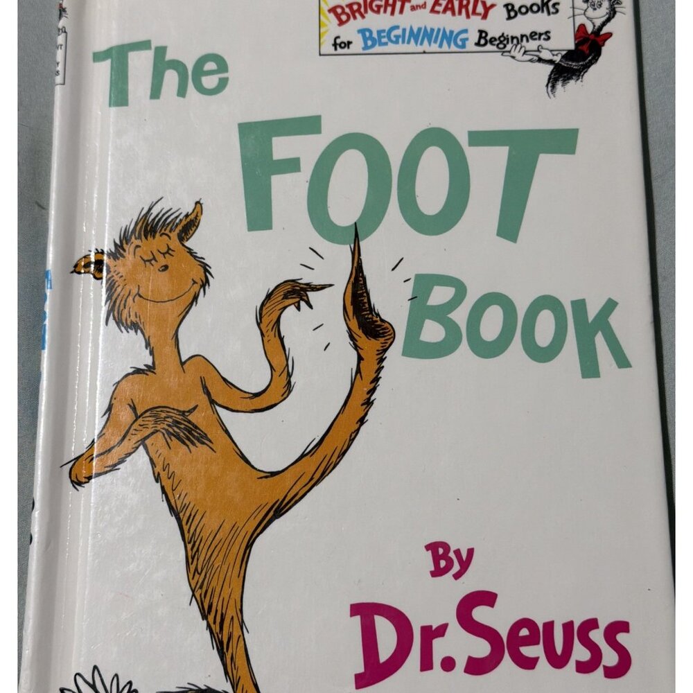 VTG Dr Seuss Book 1968 The Foot Book Random House New York Hard Cover - Picture 3 of 14